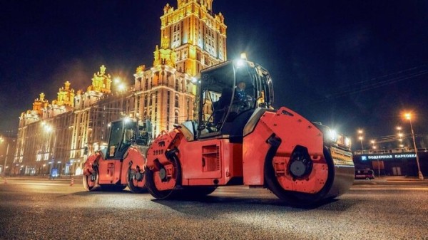 Асфальт обновлен на Кутузовском проспекте и Можайском шоссе Асфальт обновлен на Кутузовском проспекте и Можайском шоссе
