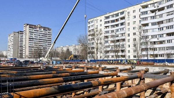 Земляные работы на станции "Гольяново" выполнены на треть Земляные работы на станции "Гольяново" выполнены на треть